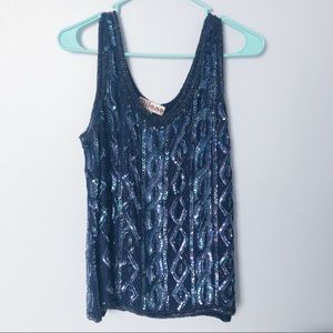 Vintage Milano Sequin Top